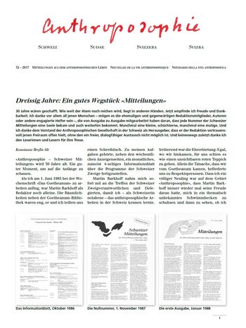 Schweizer Mitteilungen Ausgabe November 2017